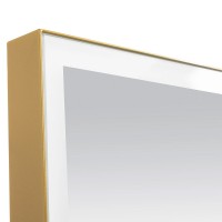 27430 Luce Дзеркало 60*70 см з підсвіткою (сенсор), колір золото (1 сорт) Аква Родос фото 2