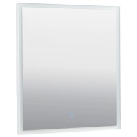 27309 Luce Дзеркало 60*70 см з підсвіткою (сенсор), колір білий (1 сорт) Аква Родос фото 1