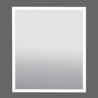 27309 Luce Дзеркало 60*70 см з підсвіткою (сенсор), колір білий (1 сорт) Аква Родос фото 3