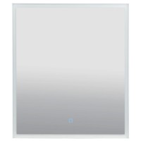 27309 Luce Дзеркало 60*70 см з підсвіткою (сенсор), колір білий (1 сорт) Аква Родос фото 2