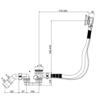 U90960461 UCOSAN Сифон, хром (1 сорт) VILLEROY  BOCH фото 3