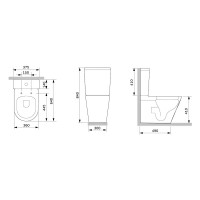 CFA8600SC Func унітаз-компакт безобідковий з сидінням мікроліфт (1 сорт) AM.PM фото 2