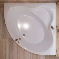Ванна акрилова WGTRialto GARDA 140x140x58 на рамі, із фронтальною панеллю, колір білий глянець (1 со WGT фото 3