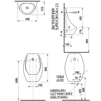 H8411010004871 DOMINO Уринал сенсорний (1 сорт) JIKA фото 2