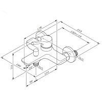 FXB10033 X-Joy S, Змішувач для ванни/душу, білий (1 сорт) AM.PM фото 2