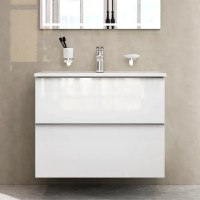 MTA-FHX0802WG-WCC0802WG X-Joy S, База з раковиною, підвісна, 80 см, 2 ящика, біла, глянець (1 сорт) AM.PM фото 7