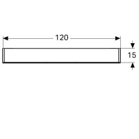 500.207.00.1 Option Дзеркальна шафка 120 см, з підсвіткою, із 3 дверцятами: корпус дзеркальний, двер Geberit фото 4