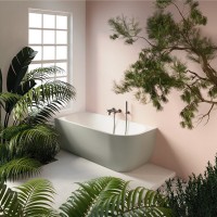 V057BL00SX CORA  Ванна асиметрична  із вбудованною панеллю, з д\к 170 x 75 x 52h, ліва,  білий гляне TREESSE фото 4