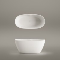 VAPERLS145/00 Perla Ванна окремостояча 145*71 см з литого (штучного) каменю Silkstone, з інтегровани PAA фото 2