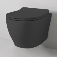 TEV006 17;00 TEN Підвісний безобідковий унітаз, чорний матовий (1 сорт) ArtCeram