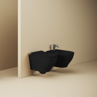 TEV006 17;00 TEN Підвісний безобідковий унітаз, чорний матовий (1 сорт) ArtCeram фото 1