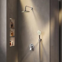 FB85A1RH20 X-Joy, набір: зм-ч д/в/душу, верх душ 220 мм,  душ.набір (ручн.душ, 120 мм, 3 р-ма), хром AM.PM фото 2