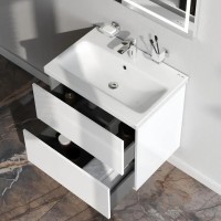 MGA-FHX06022WG-WCC0602WG GEM, База з раковиною, підвісна, 60 см, 2 ящика push-to-open, біла (1 сорт) AM.PM фото 3