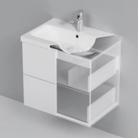 MGA-FHX06022WG-WCC0602WG GEM, База з раковиною, підвісна, 60 см, 2 ящика push-to-open, біла (1 сорт) AM.PM фото 2