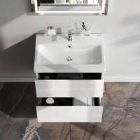 MGA-FHX06022WG-WCC0602WG GEM, База з раковиною, підвісна, 60 см, 2 ящика push-to-open, біла (1 сорт) AM.PM фото 4