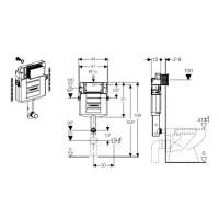 109.300.00.5 UP320 бачок прихованого монтажу Sigma 12см (1 сорт) Geberit фото 1