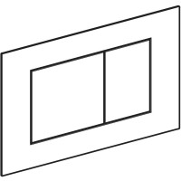 115.629.14.1 Sigma40 square Клавіша змиву, подвійний змив, нержавіюча сталь, колір чорний матовий (1 Geberit фото 1