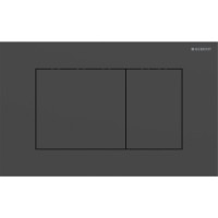 115.629.14.1 Sigma40 square Клавіша змиву, подвійний змив, нержавіюча сталь, колір чорний матовий (1 Geberit