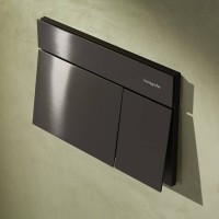 66003340 HG Змивна клавіша  iFrame Element E, brushed black chrome (1 сорт) HANSGROHE