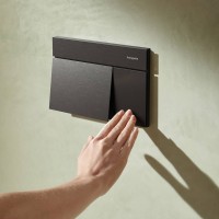 66003340 HG Змивна клавіша  iFrame Element E, brushed black chrome (1 сорт) HANSGROHE фото 3