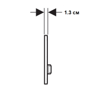 115.672.11.2 Sigma 50 Клавіша змиву, подвійний змив, колір латунь, оздоблення білий пластик (1 сорт) Geberit фото 2