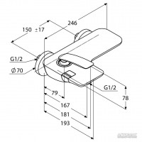 524450575 Balance Змішувач д/ванни (1 сорт) Kludi фото 4
