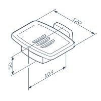 A9034222 Gem, Cкляна  мильниця з  настінним тримачем, чоний мат (1 сорт) AM.PM фото 6