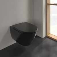5614R0R7 SUBWAY 2.0 Унітаз підвісний DirectFlush, Pure Black (1 сорт) VILLEROY  BOCH