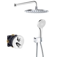 388320545 Zenta SL 250 Душова система з термостатом, хром (1 сорт) Kludi