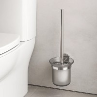 1110170 Щітка для унітазу + тримач кольору хром та склянка з матового скла (1 сорт) Devit фото 3