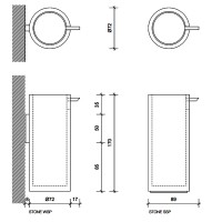0972354 Stone SSP Дозатор для мила, хром (1 сорт) DECOR WALTHER фото 2