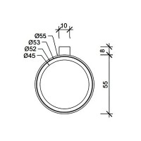 0522616 MK WMG Склянка підвісна, рожеве золото (1 сорт) DECOR WALTHER фото 2