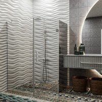 SE0140 ART 3.0 Душова кабіна, п'ятикутна, розпашна, 900*900, без піддона, скло прозоре, хром (1 сорт Devit фото 2