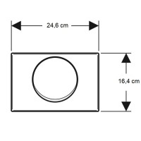 115.108.00.1 Delta10 Клавіша змиву із системою змив/стоп, з кріпленням на гвинтах, нержавіюча сталь  Geberit промо фото 1