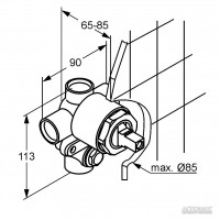 38624N Bozz Внутрішня частина змішувача д/ванни (1 сорт) Kludi фото 1