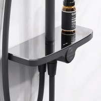 F0780222 Like Душова система  з верхнім душем 250мм, чорний мат (1 сорт) AM.PM фото 5