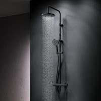 F0785A422 X-Joy, душ.система:  зм-ач д/душу з термостатом, душ.штанга,верхній душ 220мм, ручн душ, ч AM.PM фото 5