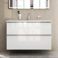 MTA-FHX1002WG-WCC1002WG  X-Joy S, База з раковиною, підвісна, 100 см, 2 ящика, біла, глянець (1 сорт AM.PM фото 4