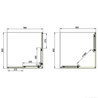 SHRC53906 PRIMERA PL FRAME Душова кабіна, розсувна - 90*90 - хром/прозоре скло (1 сорт) PRIMERA PL фото 1