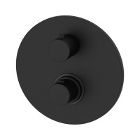 LIQ019NO Light exclusive Змішувач для душу термостатичний на 3 споживачі води, чорний мат (1 сорт) Paffoni