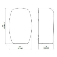 GW01 40 04 01 Falcon Сушарка для рук, нержавіюча сать брашована 1,5мм, (1 сорт) GENWEC фото 1