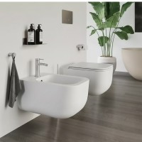 K4, WCSN+CWNS  Neos Підвісний безобідковий унітаз з системою змиву VERTIGO, з прихованим кріпленням  SDR фото 3