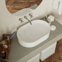 Раковина Kira 600х400 накладний, колір білий, покриття глянець (1 сорт) MIRAGGIO фото 4