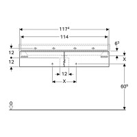500.517.00.1 Xeno2 Шафка під раковину -120 см, з двома висувними ящиками, колір сірувато-бежевий мат Geberit фото 3