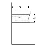 500.517.00.1 Xeno2 Шафка під раковину -120 см, з двома висувними ящиками, колір сірувато-бежевий мат Geberit фото 4