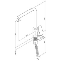F8005000 Like, змішувач для кухні L-подібний вилив, хром, шт (1 сорт) AM.PM фото 2