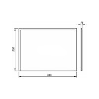PWP2383000 UNI 2 Універсальна бокова панель 80 см до прямокутної ванни, МДФ (без кріплень) (1 сорт) KOLO фото 1