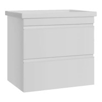 753065W FRAME Біла глянцева тумба 65см з раковиною та сифоном (1 сорт) Devit