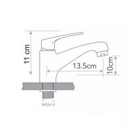 2702211 PRIME Змішувач для раковини, хром (1 сорт) Primera