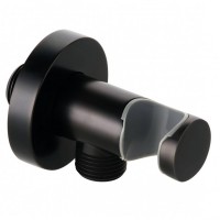605473900 Kludi Шлангове підключення з тримачем для душу DN 15; чoрний мат (1 сорт) Kludi